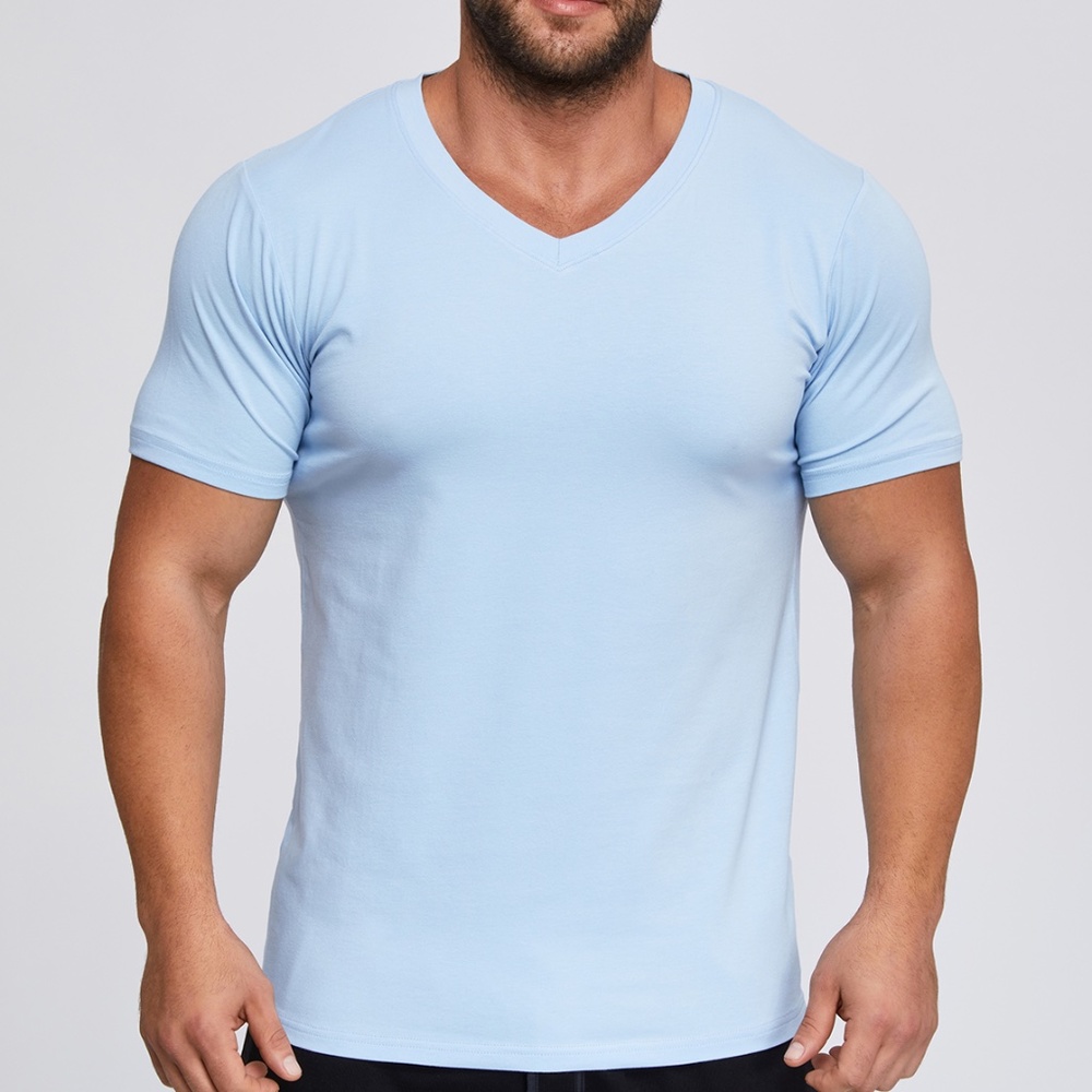Men's contemporary V-Neck t-shirts. 100 % Great Quality Turkish Pima cotton.